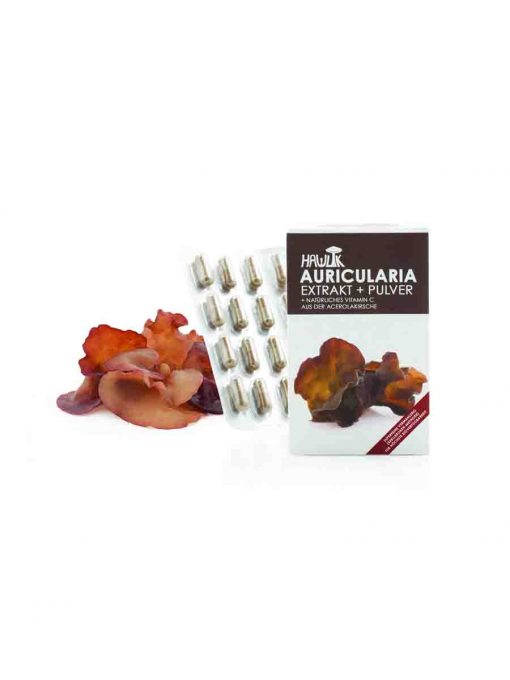 Auricularia extract + powder in capsule form 120 capsules