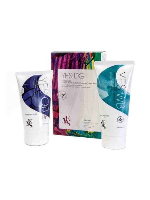 Organic lubricating gel set with water- and oil-based lubricating and moisturising gel 100ml + 80ml