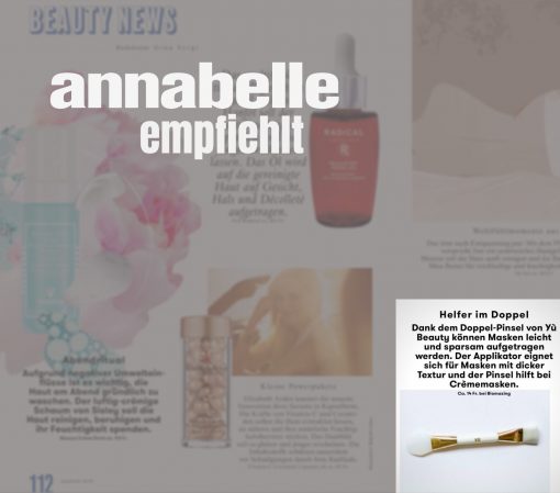 YÙ BEAUTY Doppel-Pinsel mit Applikator für Masken - immagine 4