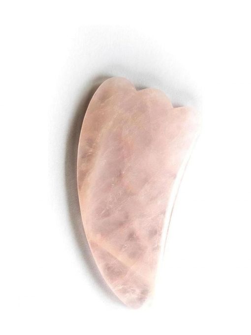 GUA SHA Pietra di bellezza in quarzo rosa YÙ Trattamenti con pietre di bellezza