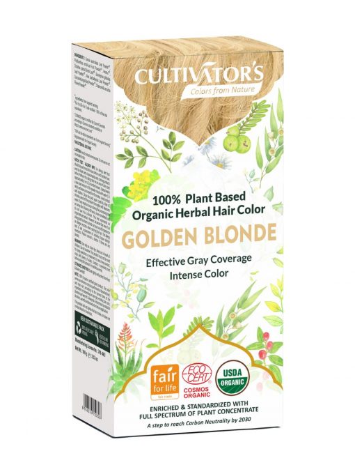 Cultivator's Organic Herbal Hair Colour - Golden Blonde 100 g