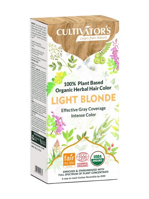 Cultivator's Tinta per capelli biologica alle erbe - Biondo chiaro 100 g