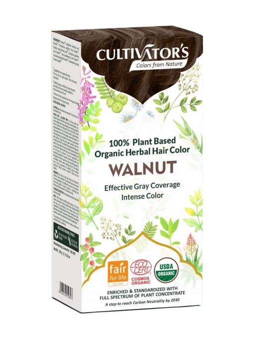 Cultivator's Organic Herbal Hair Color - Walnut 100 g