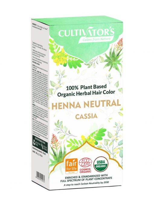 Cultivators Organic Herbal Hair Color - Neutral Henna 100 g