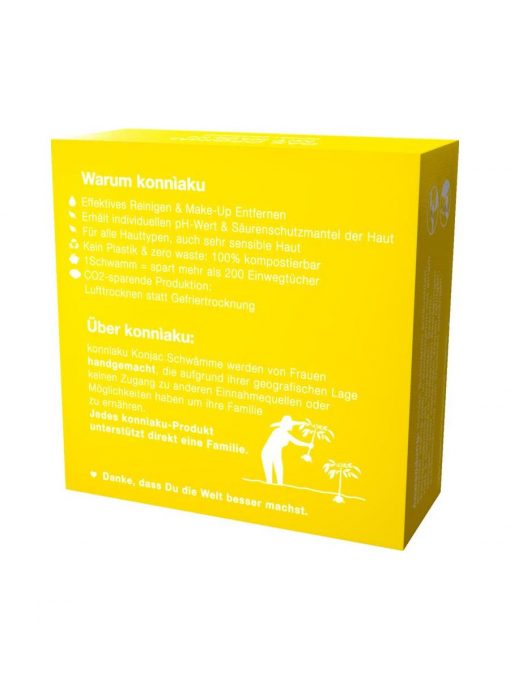 konnìaku Kaolin Konjac Sponge Gesichtsschwamm – Bild 3