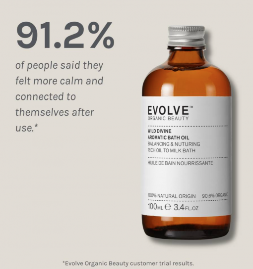 EVOLVE Wild Divine Aromatic Bath Oil - 100ml - Image 2