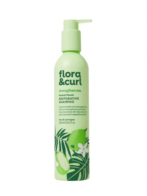 Flora & Curl Baobab Marula Restorative Shampoo 300ml